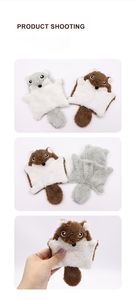 Juguete de Felpa para Gato con Forma de Ardilla, Emite Sonidos, de Algodón PP, Tela de Felpa Suave, Tamaño Compacto para Jugar y Perseguir - Product Image 3