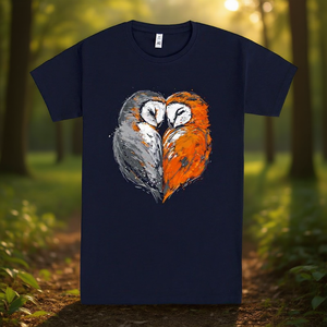 T-shirt Promozionali Gufo Innamorato – Design Carino a Tema Gufo per Coppie o Amici - Product Image 3