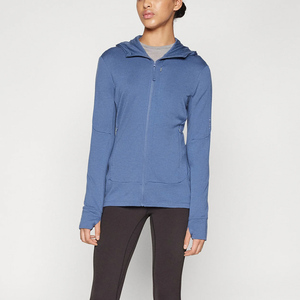 OEM Custom Full Zip up Women <b>Hoodie</b> Anti-Shrink Cropped <b>Hoodie</b> Women <b>Running</b> Gym Wear <b>Hoodie</b> - Product Image 4