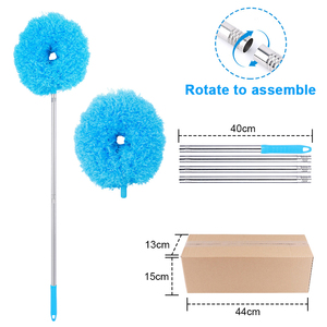 Tragbarer abnehmbarer Mikrofaser-Staubwischer mit Teleskopstiel, wiederverwendbarer und abnehmbarer Kopf zum Reinigen von Decken - Product Image 6