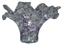 Décoration d'intérieur de luxe Tammaro Home Radice Lilac en verre de Murano, design artisanal italien haut de gamme