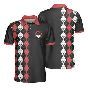 Polo de golf de secado rápido con logotipo personalizado al por mayor, Polo de golf transpirable, Polo de golf de poliéster 100% para hombre - Product Image 1