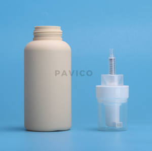 ขวดพลาสติกปั๊มโฟม HDPE ขนาด350มล. โลโก้ตามสั่งสำหรับการดูแลส่วนตัวเครื่องสำอางแชมพูอาบน้ำ - Product Image 2