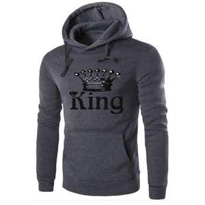 New Fashion Casual <b>Hoodies</b> Pullover Sweatshirt for <b>Men</b>/Women Printed King Queen Spring Winter Tops - Product Image 1