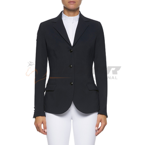 Veste de spectacle équestre pour femme de qualité supérieure offrant des coutures renforcées en tissu respirant coupe ajustée et un style élégant à vendre - Product Image 6