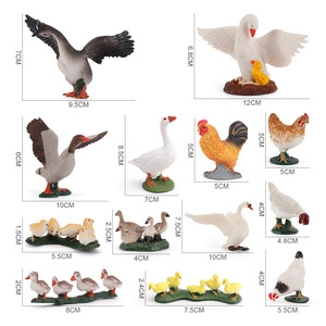 Figuras de Aves de Corral Realistas de PVC Sólido, Listas para Enviar, Mini Figuras de <span class=keywords><strong>Granja</strong></span>: Gallina, Gallo, Pollito, Pato, Ganso, Cisne, Modelo Animal, Juguetes de <span class=keywords><strong>Granja</strong></span> - Product Image 2
