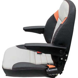 Asiento para tractor con horquillas elevadoras y deslizadores para cortacésped de giro cero - Product Image 2