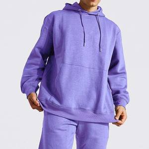 Sweat à capuche à manches longues avec poche kangourou style pull 100% coton Vêtements pour hommes Sweats à capuche - Product Image 1