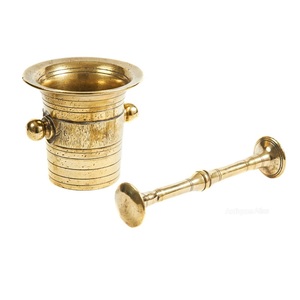 Handcrafted Diya Shaped <b>Metal</b> Herb <b>Grinder</b> Wholesale Mortar Container Pestle for Crushing Pills Herbs Vegetables Spice Tools - Product Image 4