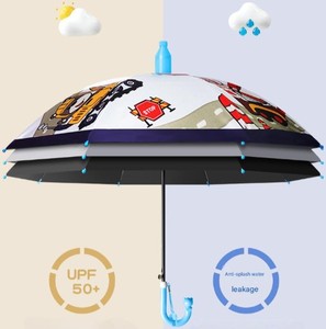ร่มเด็ก HS10 UPF 50+ ป้องกันรังสียูวี พร้อมเคลือบกาวสีดำ; ใช้ได้ทั้งแดดและฝน พร้อมปลอกเก็บกันน้ำ - Product Image 4