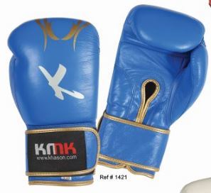 Venta al por mayor profesional mejor diseño logotipo personalizado metálico Khason guantes de boxeo ajustables para correa térmica/aislada 8-16 OZ - Product Image 5