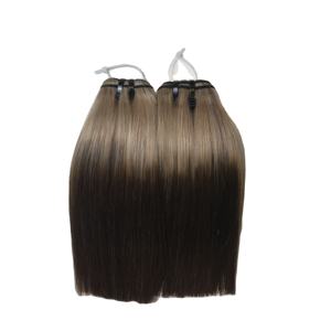 Extensiones de cabello humano Remy vietnamita para Ombre Brown con tendencia rubia Color hueso sedoso recto vendedor al por mayor - Product Image 1