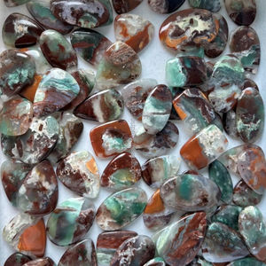 พลอยคริสตัลบำบัดธรรมชาติพลอยพลอยอะความารีนพลอยหลวมสีเขียวคุณภาพสูง - Product Image 2