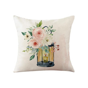 Funda de cojín bordada de algodón puro 100% con estampado personalizado de estilo de lujo con logotipo personalizado - Product Image 1