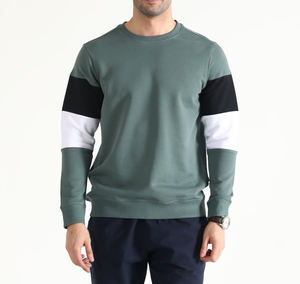 Vente en gros, sweat ras du cou de coupe droite en polyester ODM 100% lourd et lavé sur mesure pour hommes, automne - Product Image 6