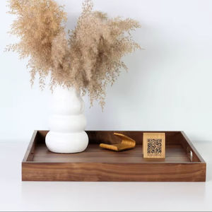 Plateau de service en mosaïque en marbre avec incrustation de nacre Décoration de table à manger Boho moderne Cadeau de maison rustique - Product Image 1