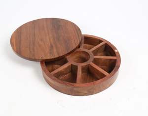 Boîte à épices en bois à finition lisse pour un nettoyage facile et une utilisation hygiénique en cuisine avec un aspect bois naturel - Product Image 3