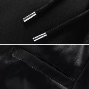 Blousons matelassés d'hiver, mode, chauds, à capuche, pour hommes, avec poche avant, couture de qualité supérieure et tissu respirant - Product Image 4