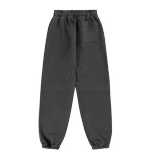 Pantalon de survêtement en molleton 100 % coton, léger, écologique, de qualité supérieure, avec logo personnalisé, taille à cordon de serrage, épaisseur moyenne, confort quotidien - Product Image 2
