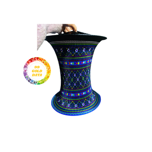 Lanterne décorative Hoi An faite à la main au Vietnam lampe pliante en soie pour éclairage de fête de mariage de jardin d'événement de festival - Product Image 6