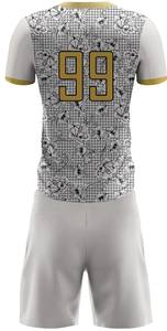 Maillot de football pour homme à manches courtes, 100 % polyester, antibactérien, respirant, décontracté, tailles adultes, vente en gros - Nouveauté très demandée - Product Image 3