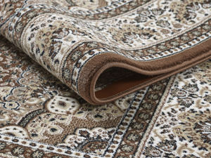 Alfombra turca de lujo hecha a máquina, color marrón dorado Almas, premium para sala de estar, del fabricante de Gaziantep. - Product Image 2
