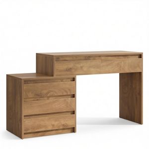Bureau d'ordinateur en bois massif et MDF au design rustique et simple, table portable et ergonomique pour ordinateur portable, idéale pour la chambre ou l'école, neuf - Product Image 5