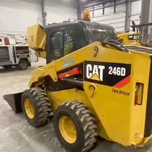 Haute qualité utilisé CAT246D Skid Steer Loader Kubota moteur prix usine les composants clés comprennent pompe moteur engins de terrassement - Product Image 1