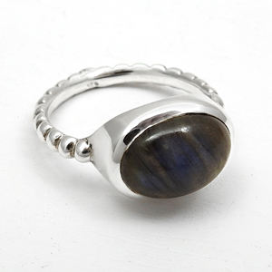 100% Natural Flashy Blue Labradorite <b>Statement</b> <b>Rings</b> 925 Sterling Silver Handmade Fire Gemstone Designer Birthstone Jewelry Bulk - Product Image 4