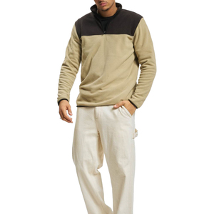 Meilleure vente pulls en polaire respirante pour hommes qualité supérieure personnalisés pull à quart de fermeture éclair chandails pour hommes - Product Image 1
