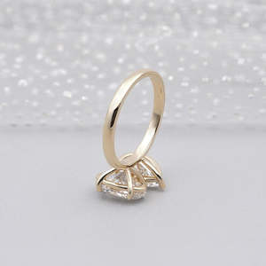 Anillo de Diamantes Ovalados Toi Et Moi con Certificación IGI - Product Image 5