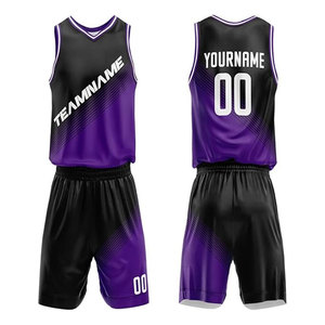 ชุดเสื้อบาสเก็ตบอลสำหรับผู้ใหญ่แบบกำหนดเองระบายอากาศได้ดีผ้าโพลีเอสเตอร์/ ผ้าฝ้ายป้องกันแบคทีเรีย - Product Image 1