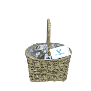 Cestas Hechas a Mano para Almacenamiento de Hierbas Marinas, Jacinto, Cesta de Yute, Organizador de Despensa, Artesanía, Accesorios PARA EL Hogar - Product Image 5