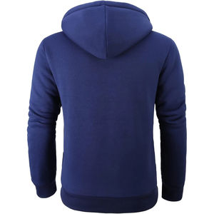 Sudaderas con capucha para hombre de último diseño con estilo de cremallera Patrón sólido Ropa de calle de invierno Precio al por mayor Sudadera con capucha de peso pesado sostenible - Product Image 2