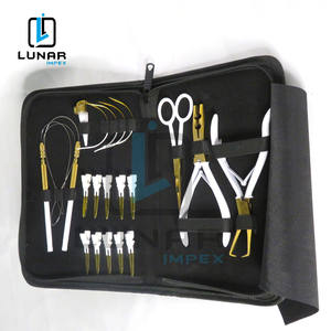 <b>Hair</b> <b>Extension</b> <b>Tools</b> Kit in Whisper White and Gold Plasma Color Verified Factory Pro Grade Styling <b>Tools</b> & Accessories Set - Product Image 5