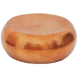 Table basse en aluminium martelé en métal de nouvelle conception avec la table martelée par métal de conception luxueuse de couleur de cuivre à vendre - Product Image 1