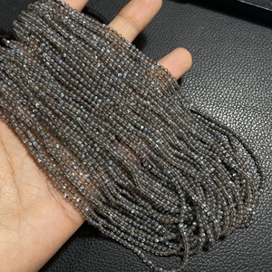 Cuentas de forma redonda lisa de labradorita de 2,5 MM, Cuentas pequeñas de piedras preciosas naturales, tienda de cuentas al por mayor - Product Image 2