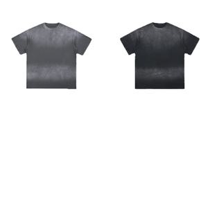 T-shirt décontracté pour homme de haute qualité, noir délavé, coupe ample, 100% coton lourd, séchage rapide, respirant - Product Image 6