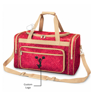 Custom <b>Glitter</b> Cheer Sports Large Capacity Duffel <b>Bag</b> With Embroidered Logo Dance Practice And Travel <b>Bag</b> For Cheerleaders - Product Image 4