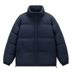 Veste en coton rembourrée de haute qualité pour hommes, coupe-vent à capuche et col montant, parka courte à la mode pour l'automne et l'hiver, manteau coupe-vent - Product Image 5