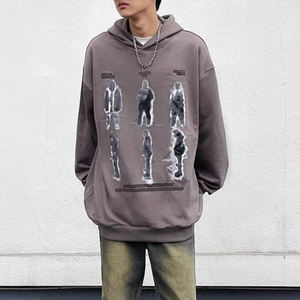 Meilleur prix Sweat à capuche pull-over en coton épais pour hommes avec impression personnalisée et logo de broderie OEM sert des sweatshirts à capuche et des sweatshirts - Product Image 6