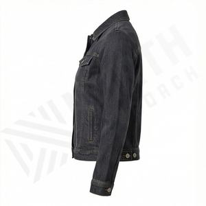 Veste en jean vintage à manches longues décontractée pour femme, en coton respirant, col rabattu, style tendance, streetwear - Product Image 3