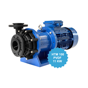 Pompe centrifughe ad azionamento magnetico di alta qualità modello ht2 100 PVDF con motore 11 kw realizzate con pompa dell'acqua in plastica - Product Image 1