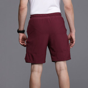 Shorts de sport pour hommes grande taille en gros personnalisés, taille mi-haute, coupe ample, cordon de serrage, denim, séchage rapide, respirant, décontracté, uni - Product Image 2