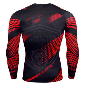 Rash Guard Shirt para hombres con defensa UV y tela de rendimiento Hombres Athletic Rash Guard para entrenamiento - Product Image 2