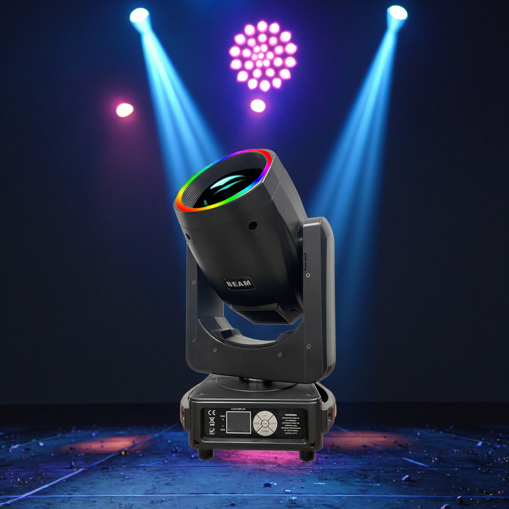Обновленная лампа с 295 лучом, движущаяся головка с RGB, светодиодная круглая, диджейское сценическое освещение, лампа для диско-вечеринки, свадьбы