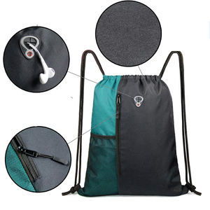 Bolso con cordón del mejor fabricante y proveedor a precio bajo Bolso con cordón de nuevo diseño con bolsillo frontal con cremallera - Product Image 3