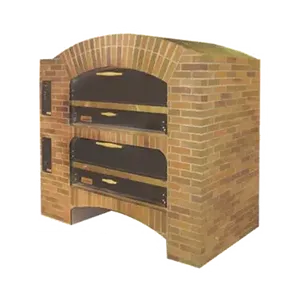 Horno de Pizza de Doble Piso Apilable Marsal MB-866, 86 Quemadores de Gas, Revestimiento de Ladrillo, 260k BTU, para Uso en Panadería - Product Image 2