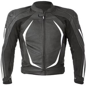Chaqueta de carreras a prueba de viento de cuero genuino 100% hecha a medida, chaqueta protectora de seguridad para motociclista de invierno - Product Image 6