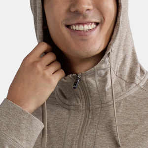 Sudadera con capucha de cremallera completa OEM para hombre, ajuste personalizado con opciones de impresión de logotipo de tela transpirable y fabricación de ropa de etiqueta privada - Product Image 3